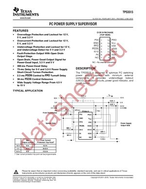 TPS3513DR datasheet  